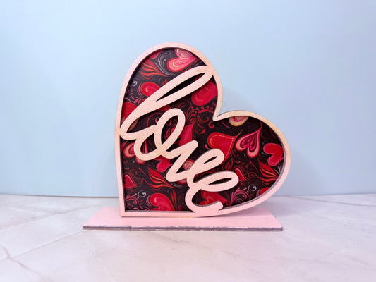 Love Heart Shelf Sitter