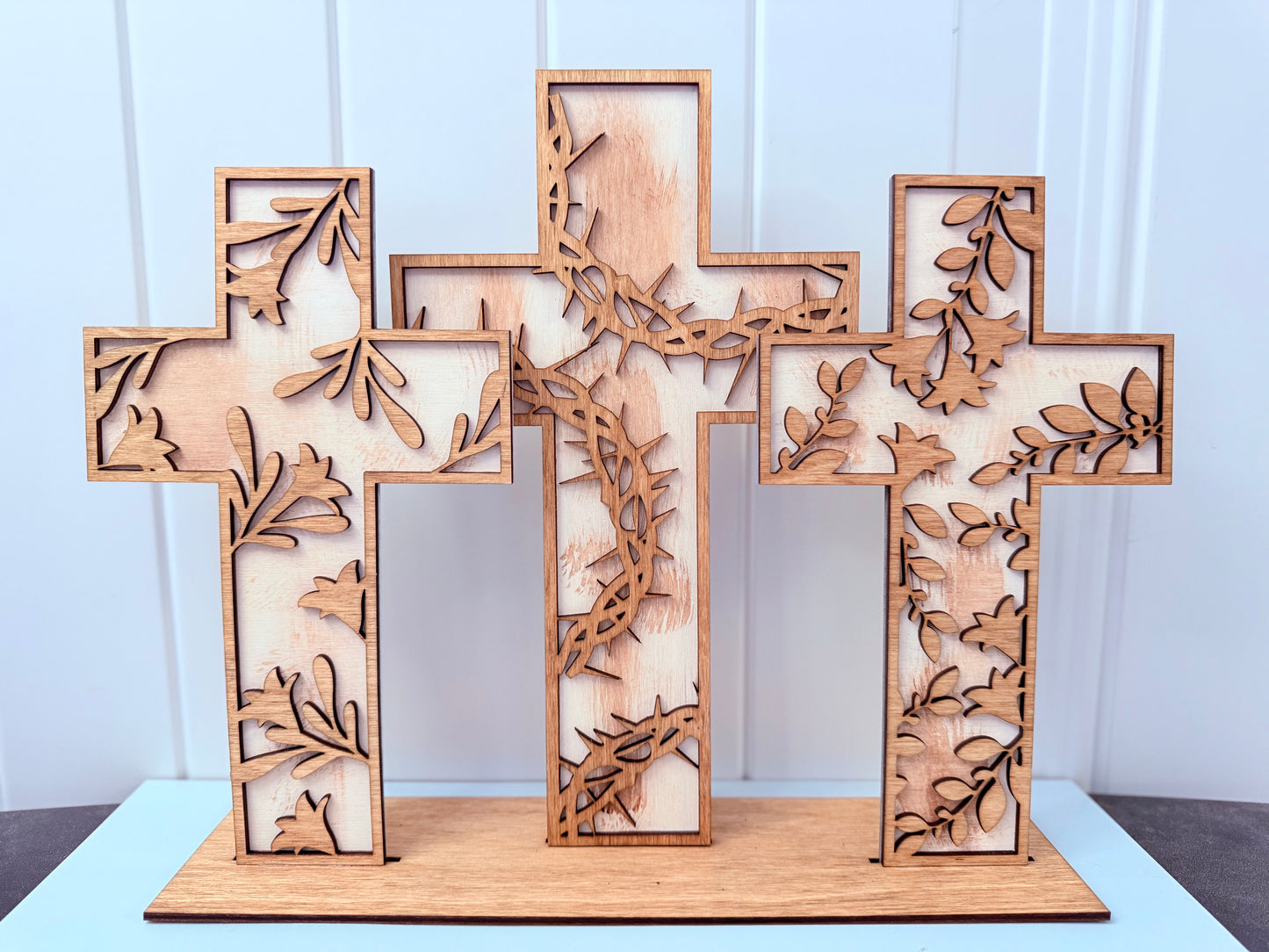 3D Wooden Crosses, Calvary Crosses