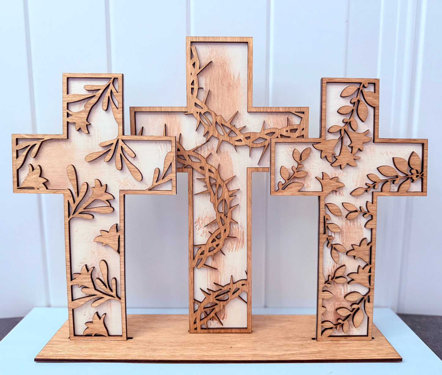 3D Wooden Crosses, Calvary Crosses