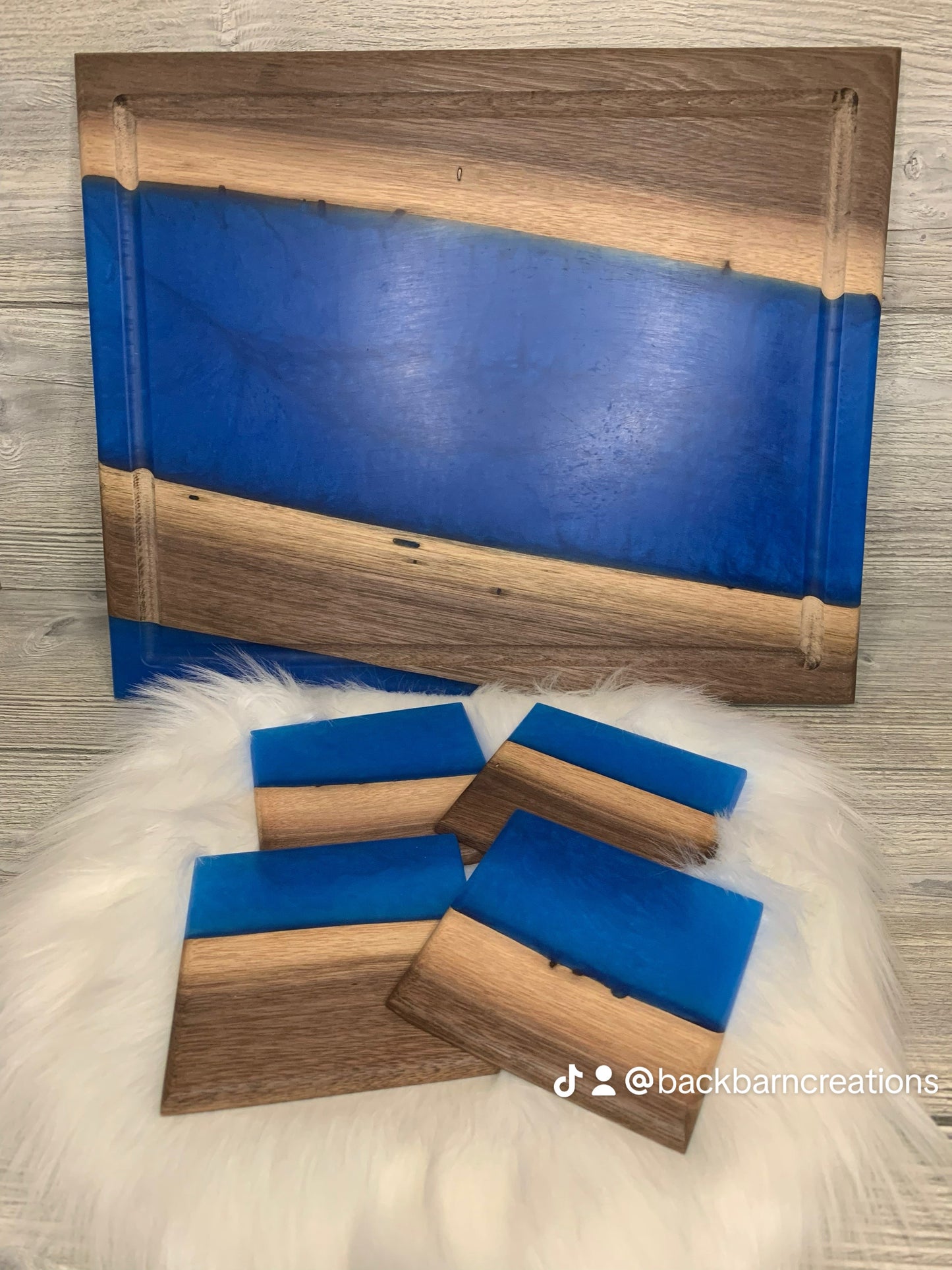 Epoxy Black Walnut Charcuterie Board