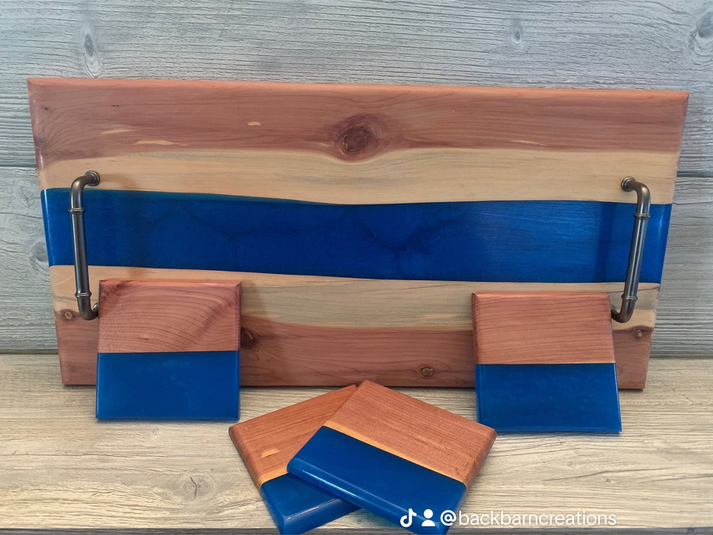 Epoxy Black Walnut Charcuterie Board