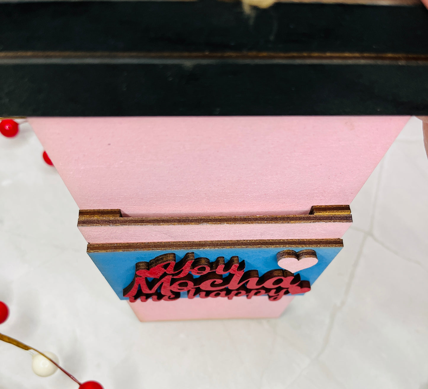 Valentine's Day Coffee Gift Card Holder
