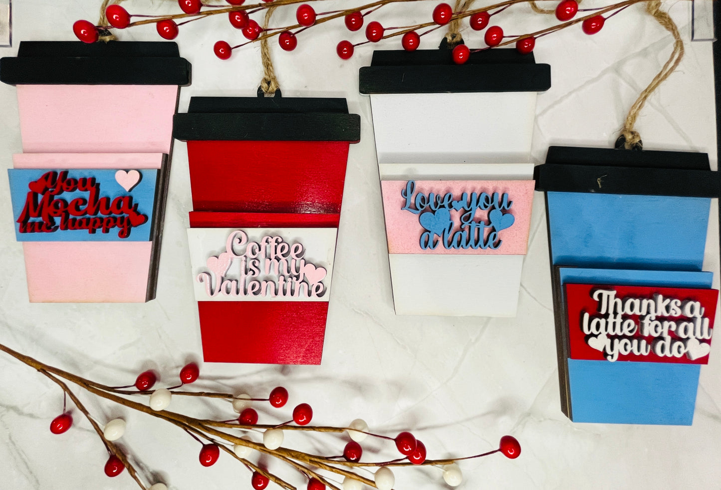 Valentine's Day Coffee Gift Card Holder