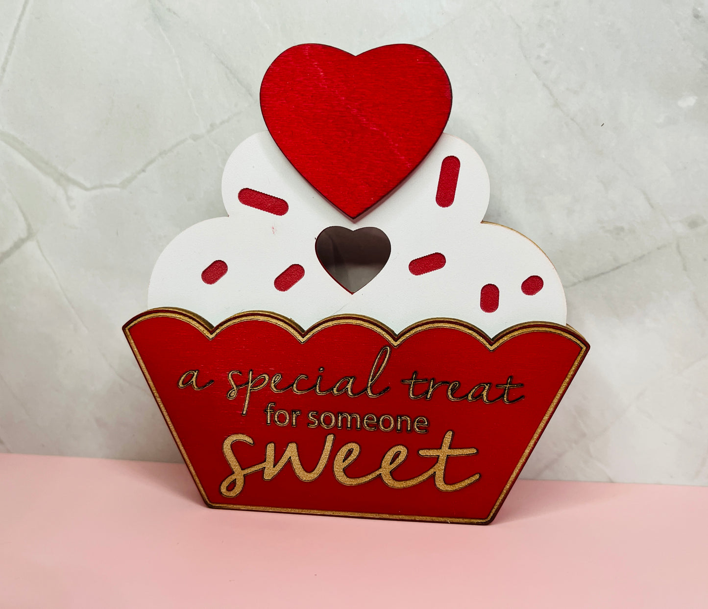 Valentine's Day Cupcake Gift Card Holder