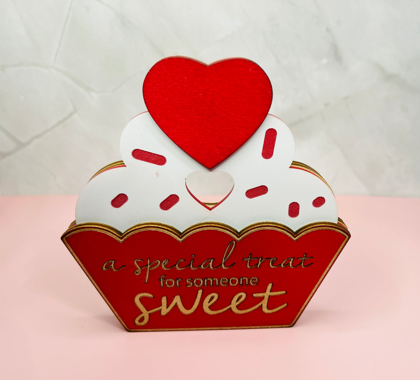 Valentine's Day Cupcake Gift Card Holder
