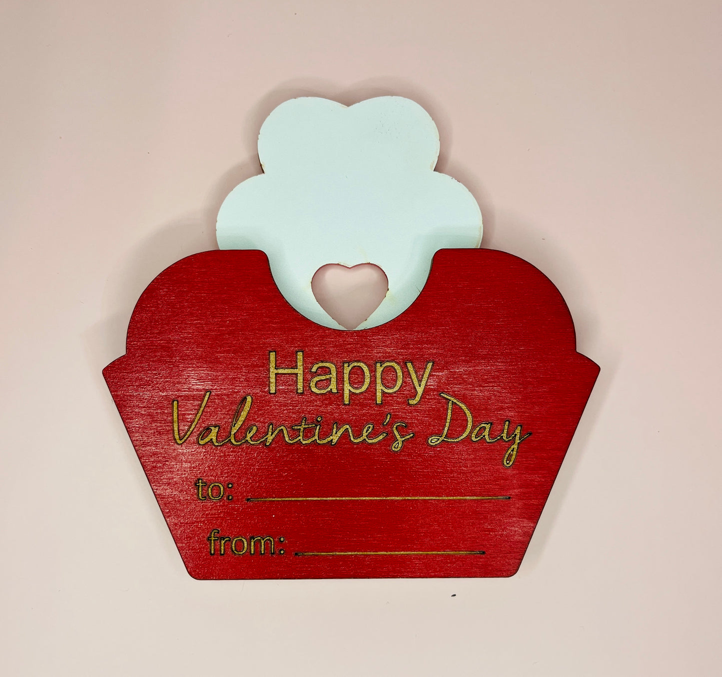 Valentine's Day Cupcake Gift Card Holder