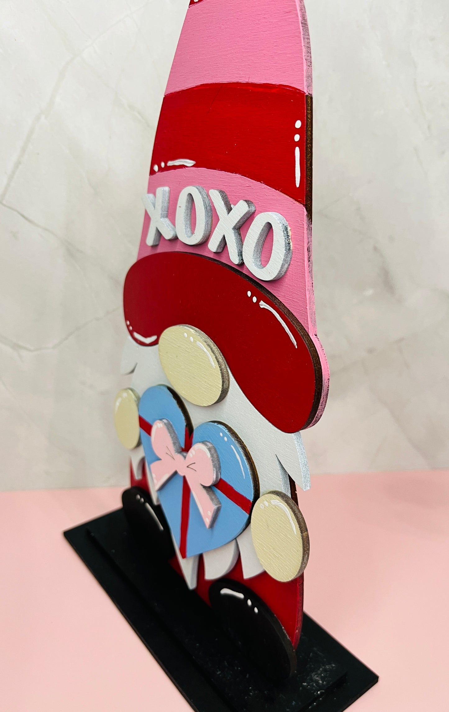 Layered Gnome Shelf Sitter Valentine Decor
