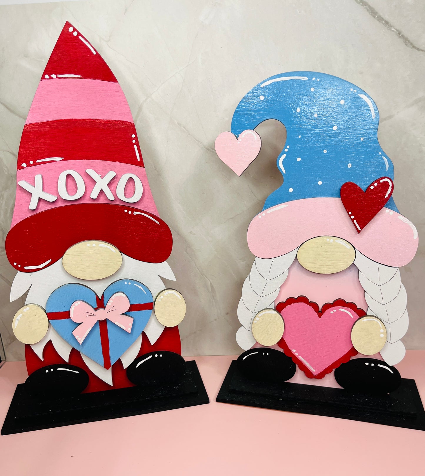 Layered Gnome Shelf Sitter Valentine Decor