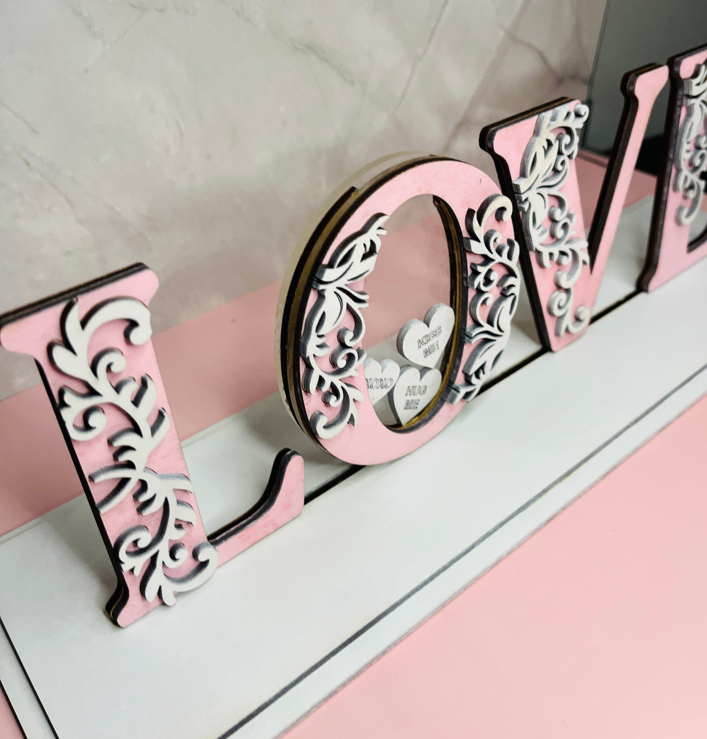 Love Shelf Sitter Valentines Decor
