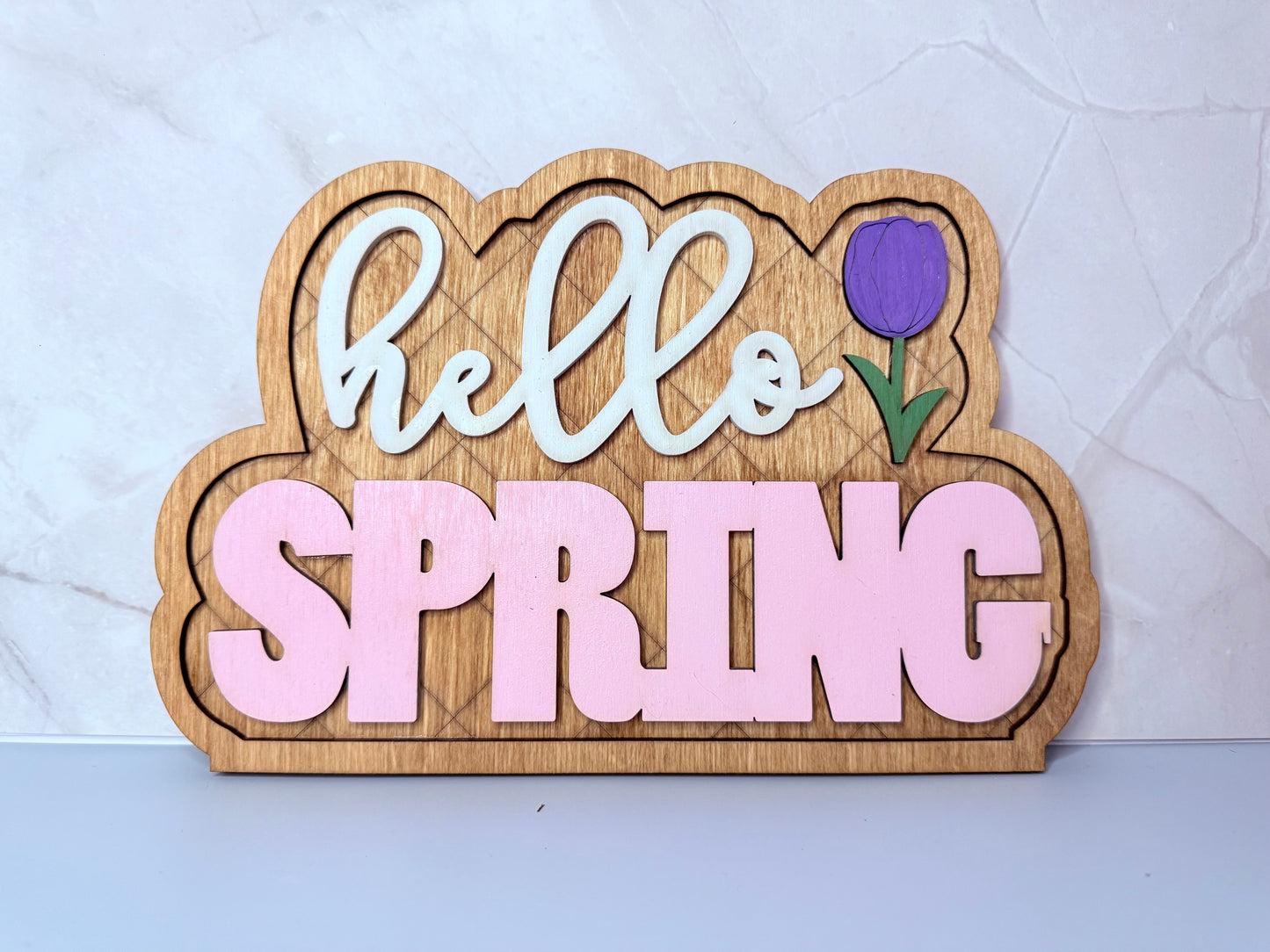 Hello Spring Shelf Sitter