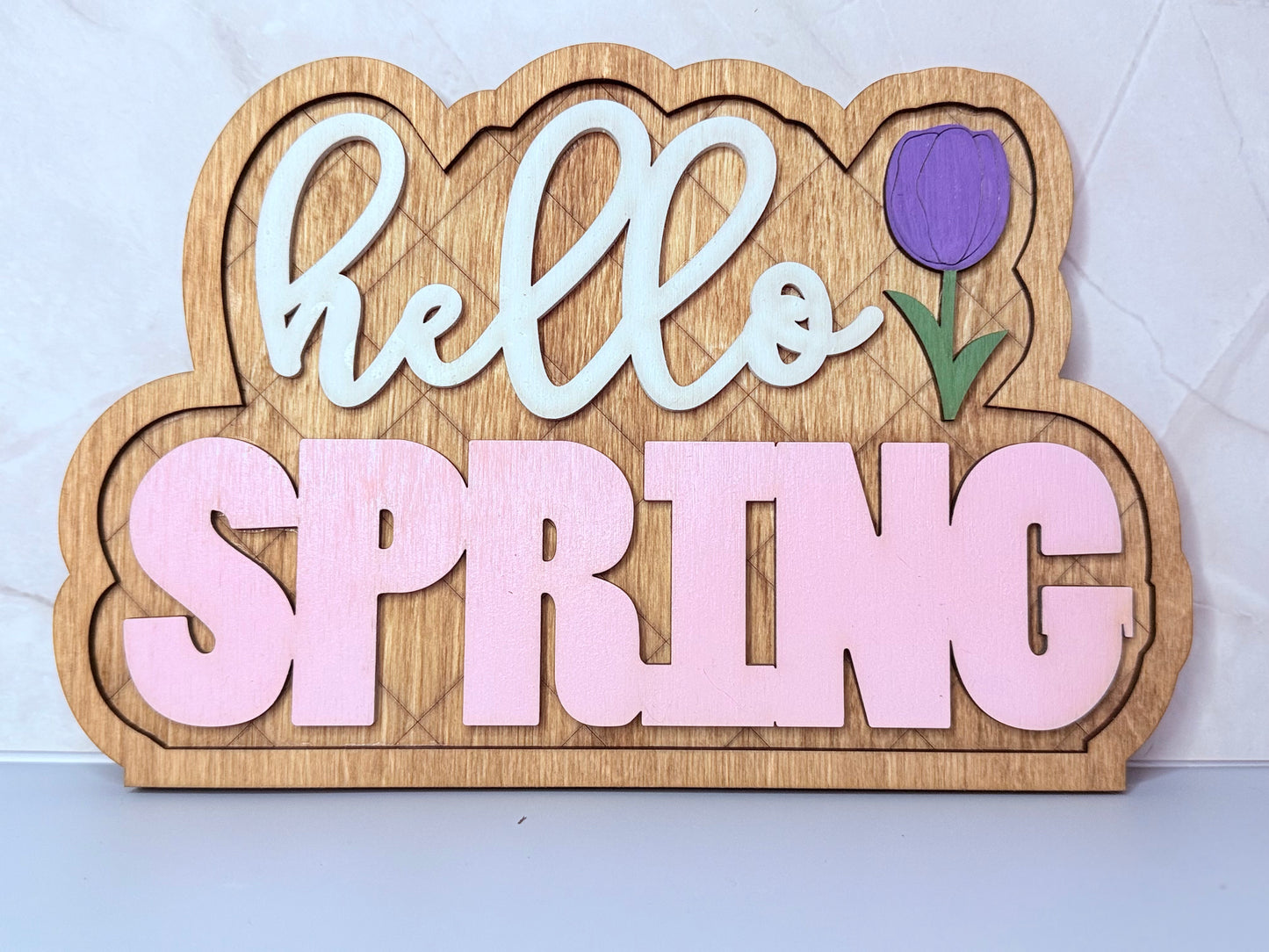Hello Spring Shelf Sitter