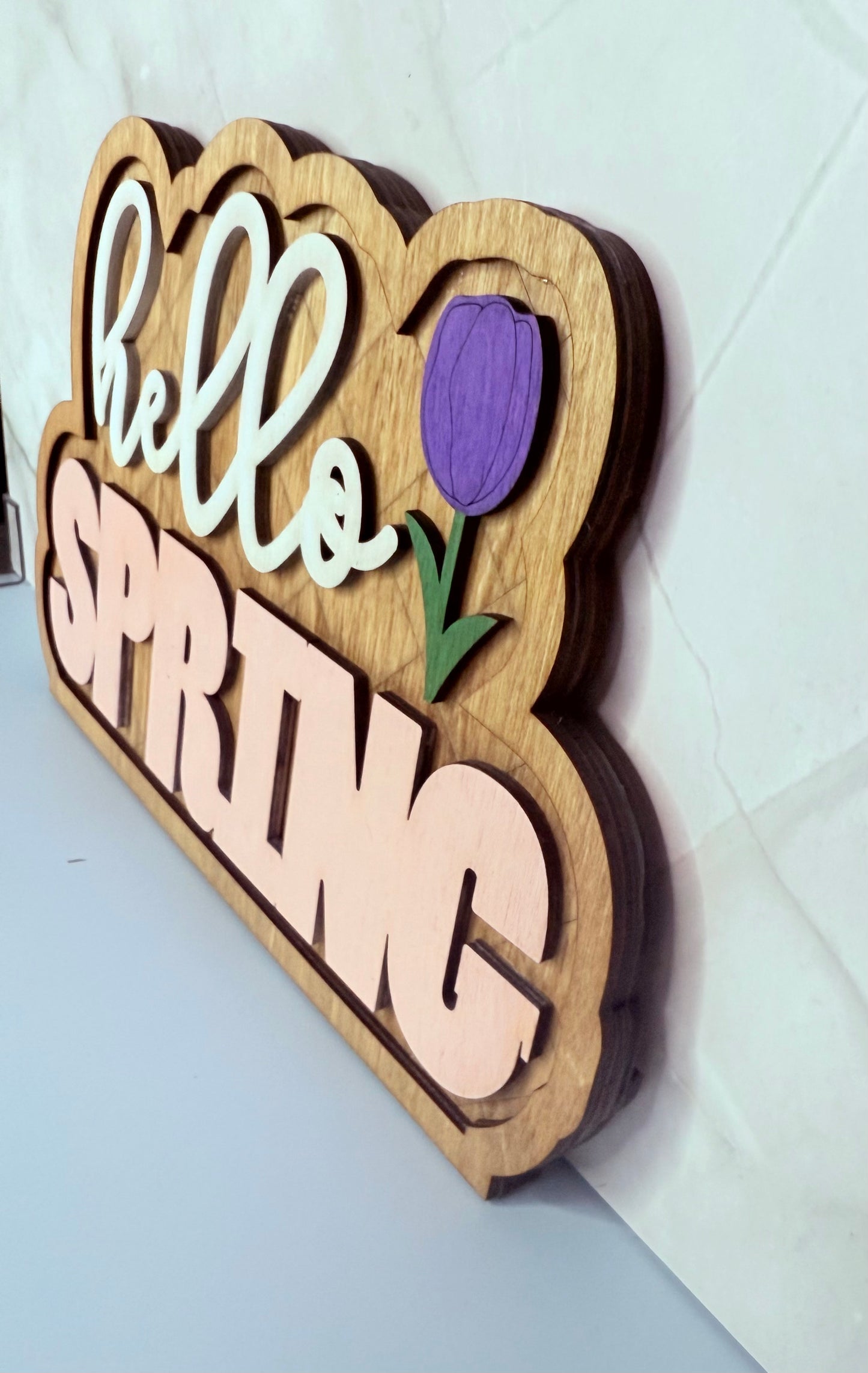Hello Spring Shelf Sitter