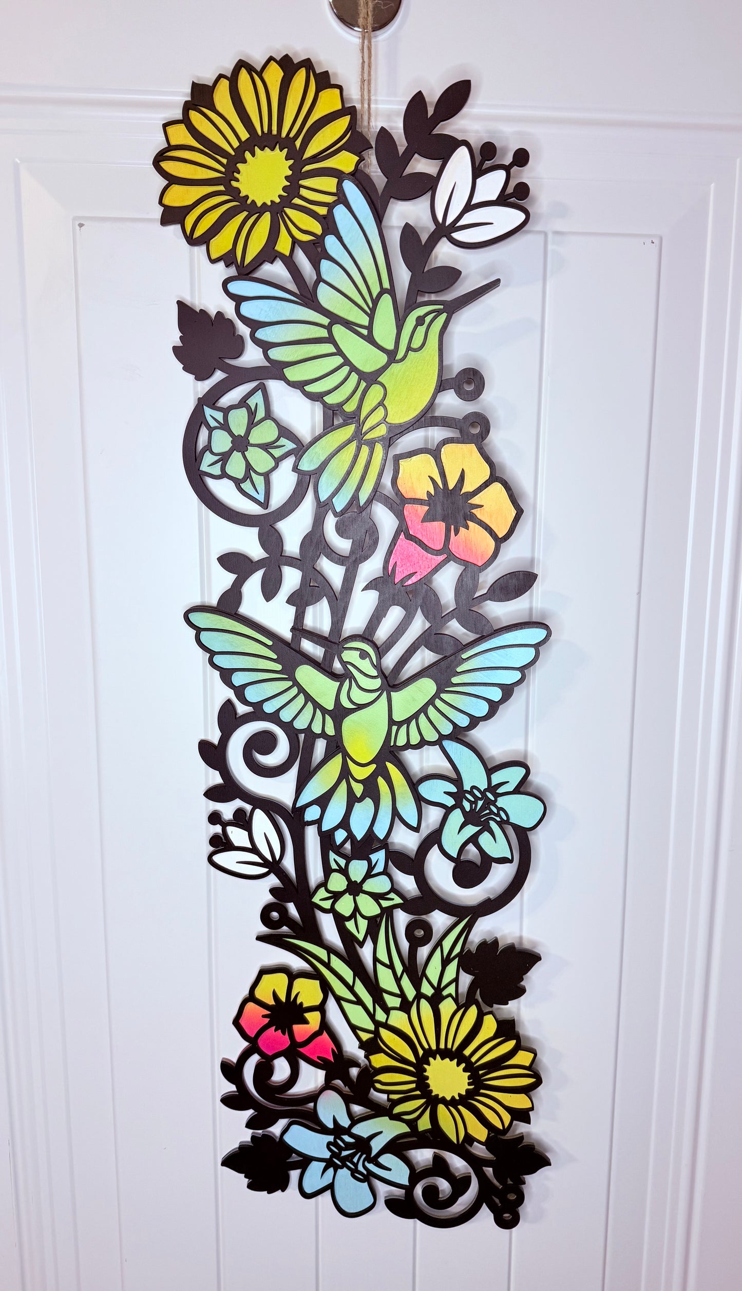 Hummingbird Trellis Door Hanger