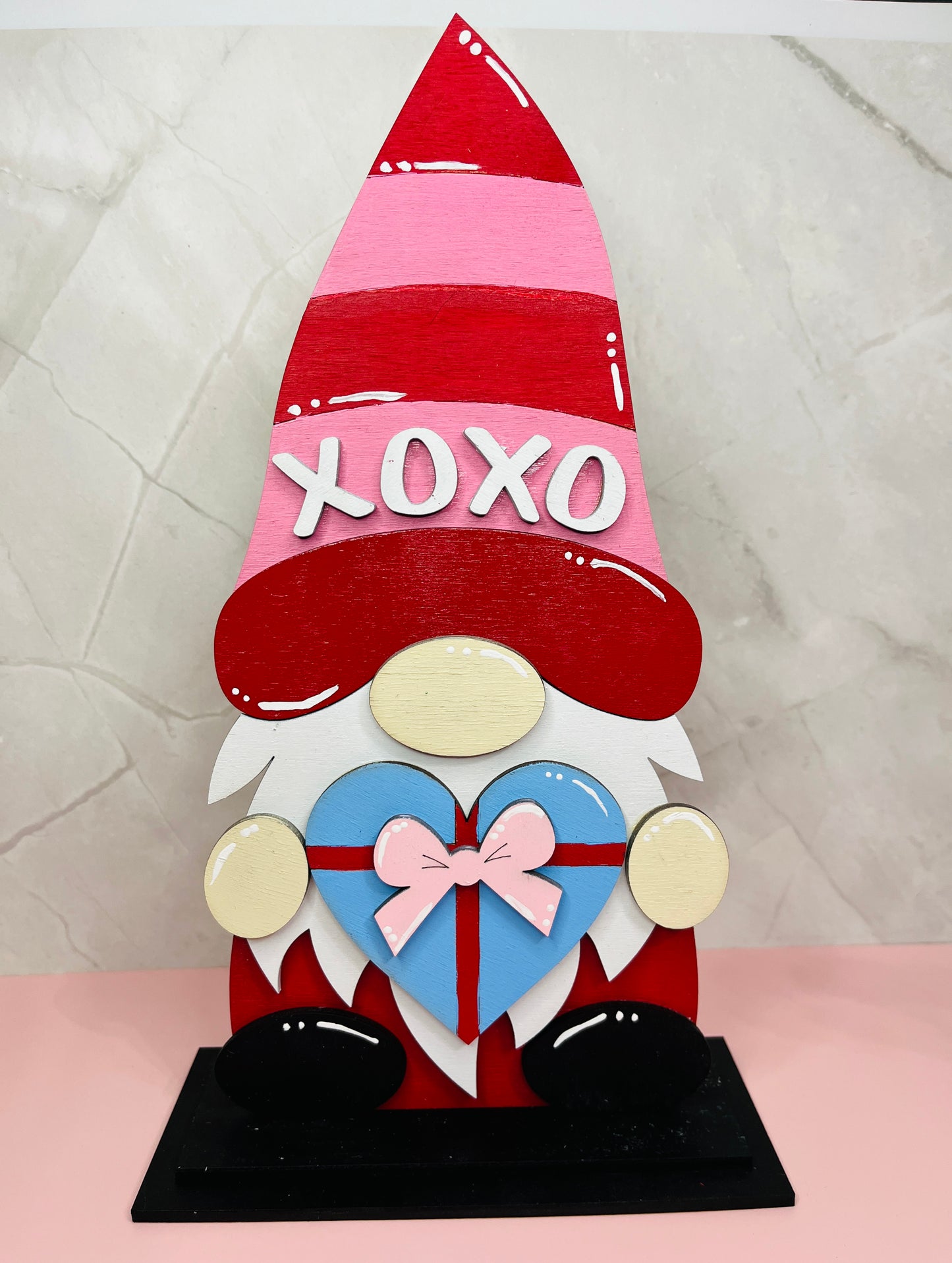 Layered Gnome Shelf Sitter Valentine Decor